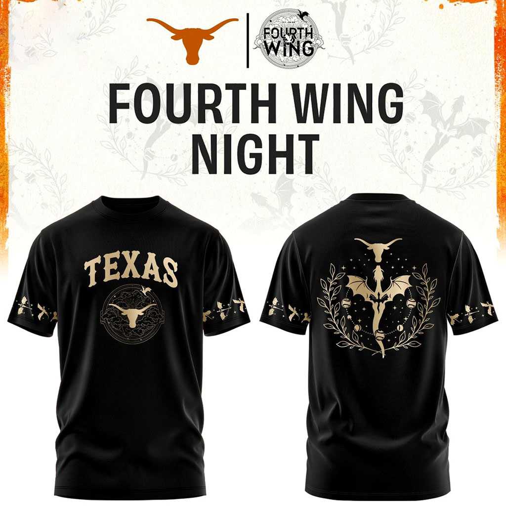 Texas Longhorns Fourth Night 2026 NCAA Football Black Hoodie Tee Texas Longhorns Fourth Night 2026 NCAA Football Black Hoodie Tee