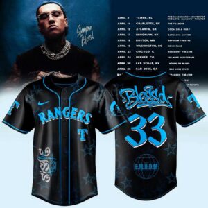 Texas Rangers Blessd EL MEJOR HOMBRE DEL MUNDO Tour 2026 Jersey