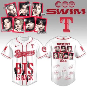Texas Rangers Celebrate BTS Is Back Swim Jersey