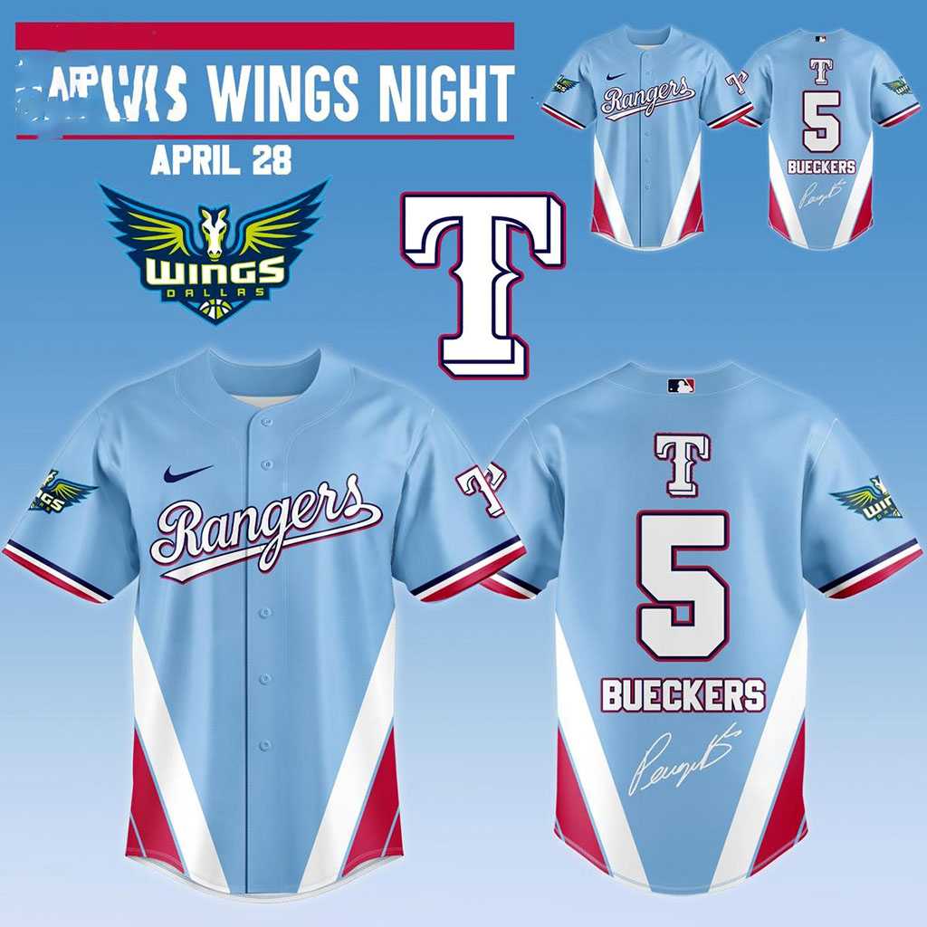 Texas Rangers Dallas Wings Night 2026 Jersey