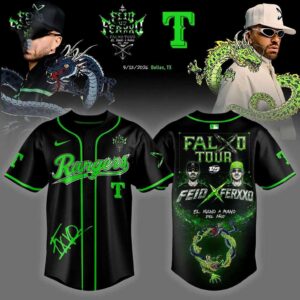 Texas Rangers FEID vs FERXXO Falxo Tour 2026 Baseball Jersey