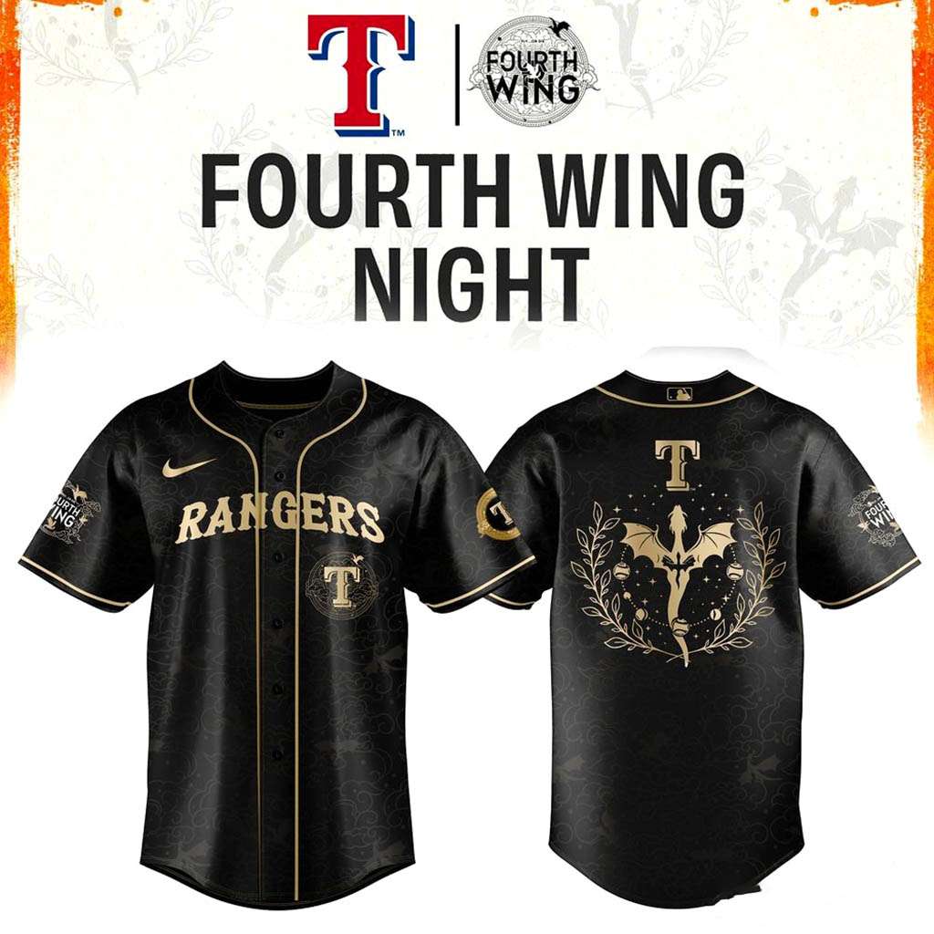 Texas Rangers Fourth Wing Night 2026 Black Jersey