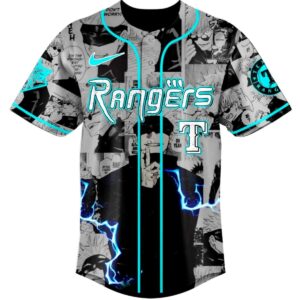 Texas Rangers Jujutes Kaisen Infinite Void Baseball Jersey