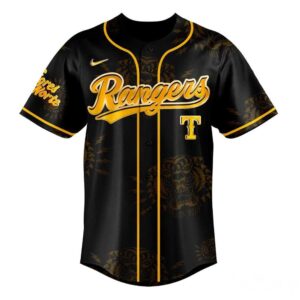 Texas Rangers Los Tigres del Norte Loteria Tour 2026 Jersey