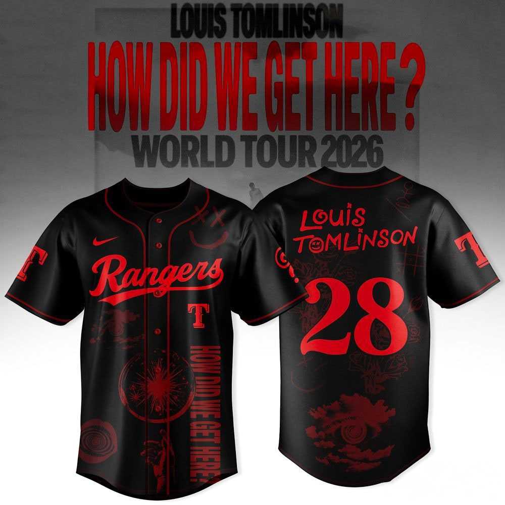 Texas Rangers Louis Tomlinson How Did We Get Here Tour 2026 Jersey