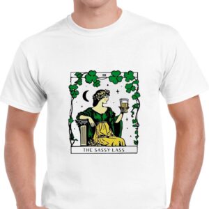 The Sassy Lass St Patricks Day Tarot card T-Shirt