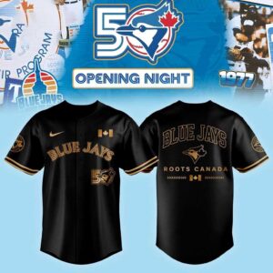 Toronto Blue Jays 50th Season Baseball Jersey 1.jpg