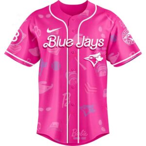 Toronto Blue Jays Barbie Pink Baseball Jersey