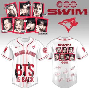 Toronto Blue Jays Celebrate BTS Is Back Swim Jersey
