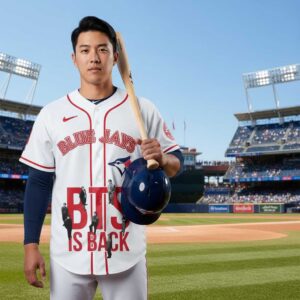 Toronto Blue Jays Celebrate BTS Is Back Swim Jersey 5