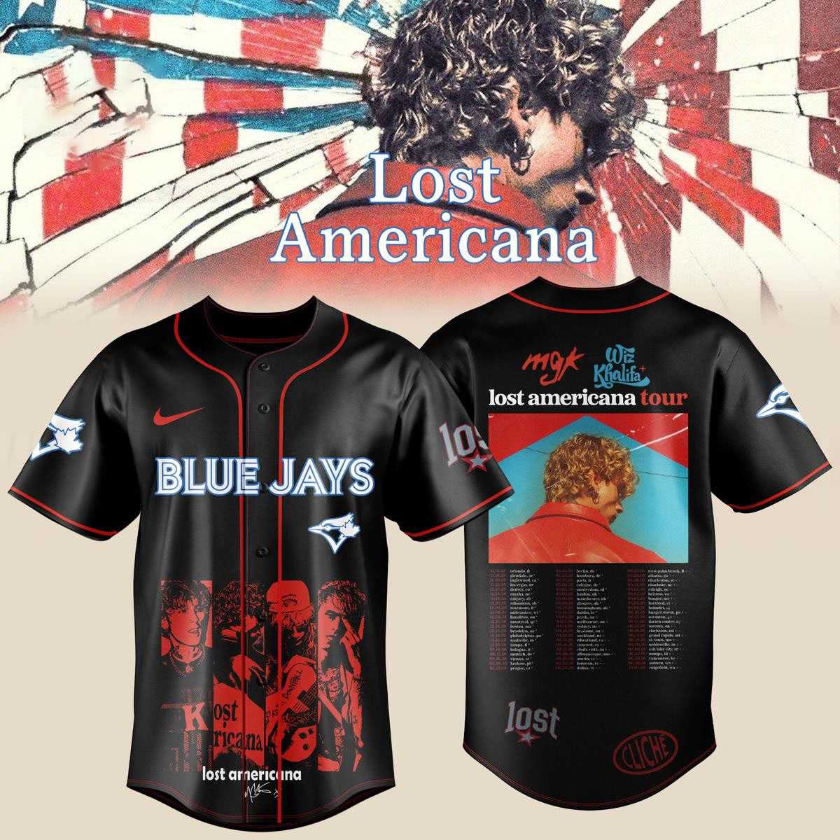 Toronto Blue Jays MCK Lost Americana Tour 2026 Baseball Jersey