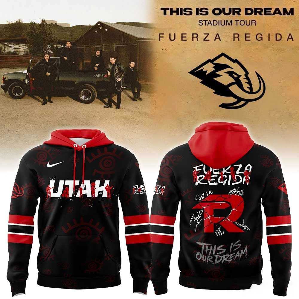 Utah Mammoth Fuerza Regida This is our Dream 2026 Tour Hoodie Utah Mammoth Fuerza Regida This is our Dream 2026 Tour Hoodie