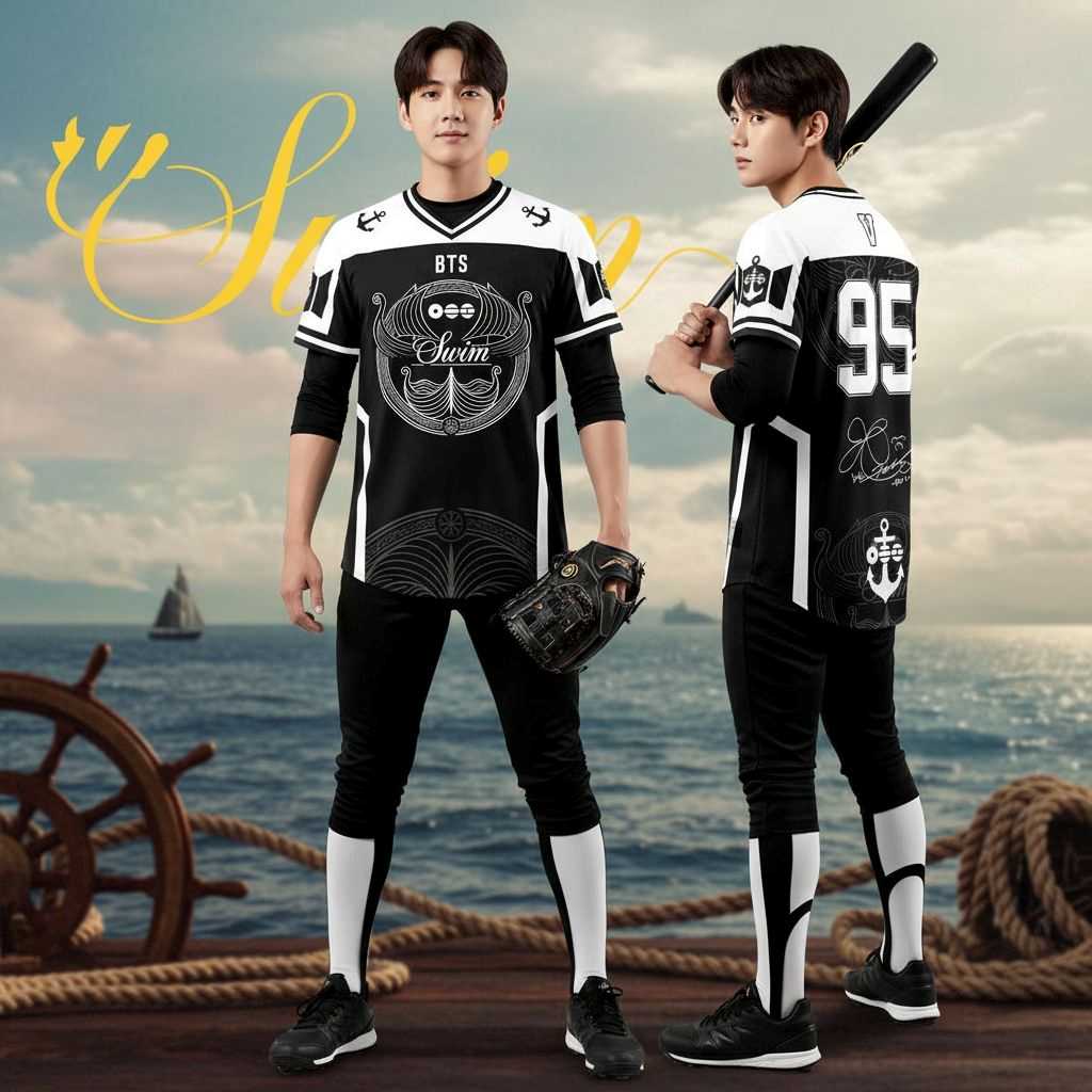 V BTS Swim Arirang Album Mixed Mesh Football Jersey V BTS Swim Arirang Album Mixed Mesh Football Jersey