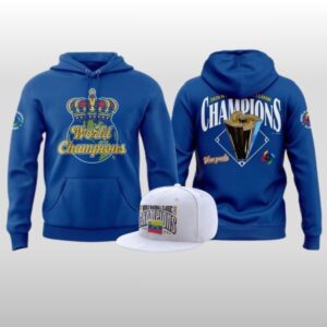 Venezuela Baseball 2026 World Baseball Classic Champions The Crown Hoodie Tee