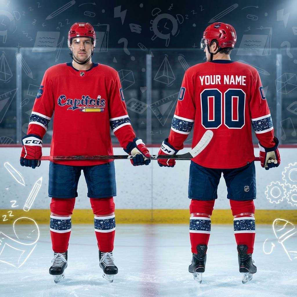 Washington Capitals Teacher Appreciation 2026 Night Hockey Jersey
