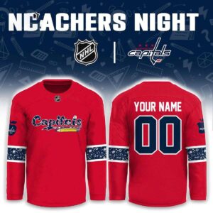Washington Capitals Teacher Appreciation 2026 Night Hockey Jersey