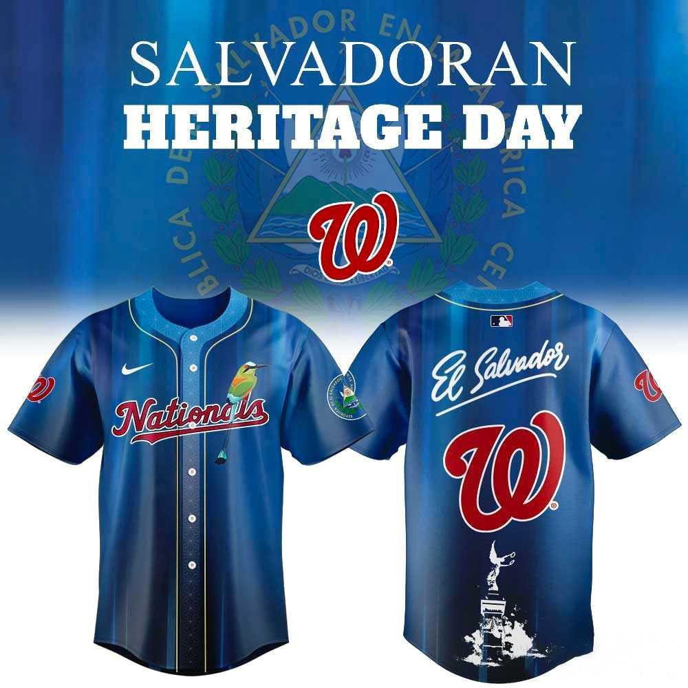 Washington Nationals Salvadoran Heritage Day 2026 Jersey Washington Nationals Salvadoran Heritage Day 2026 Jersey