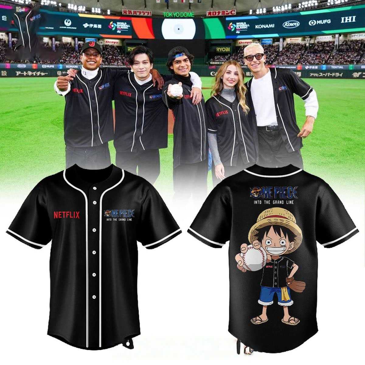 World Baseball Classic One Piece The Straw Hat Crew 2026 Baseball Jersey World Baseball Classic One Piece The Straw Hat Crew 2026 Baseball Jersey