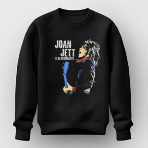 JOAN JETT Attractive Blue Guitar Shirt