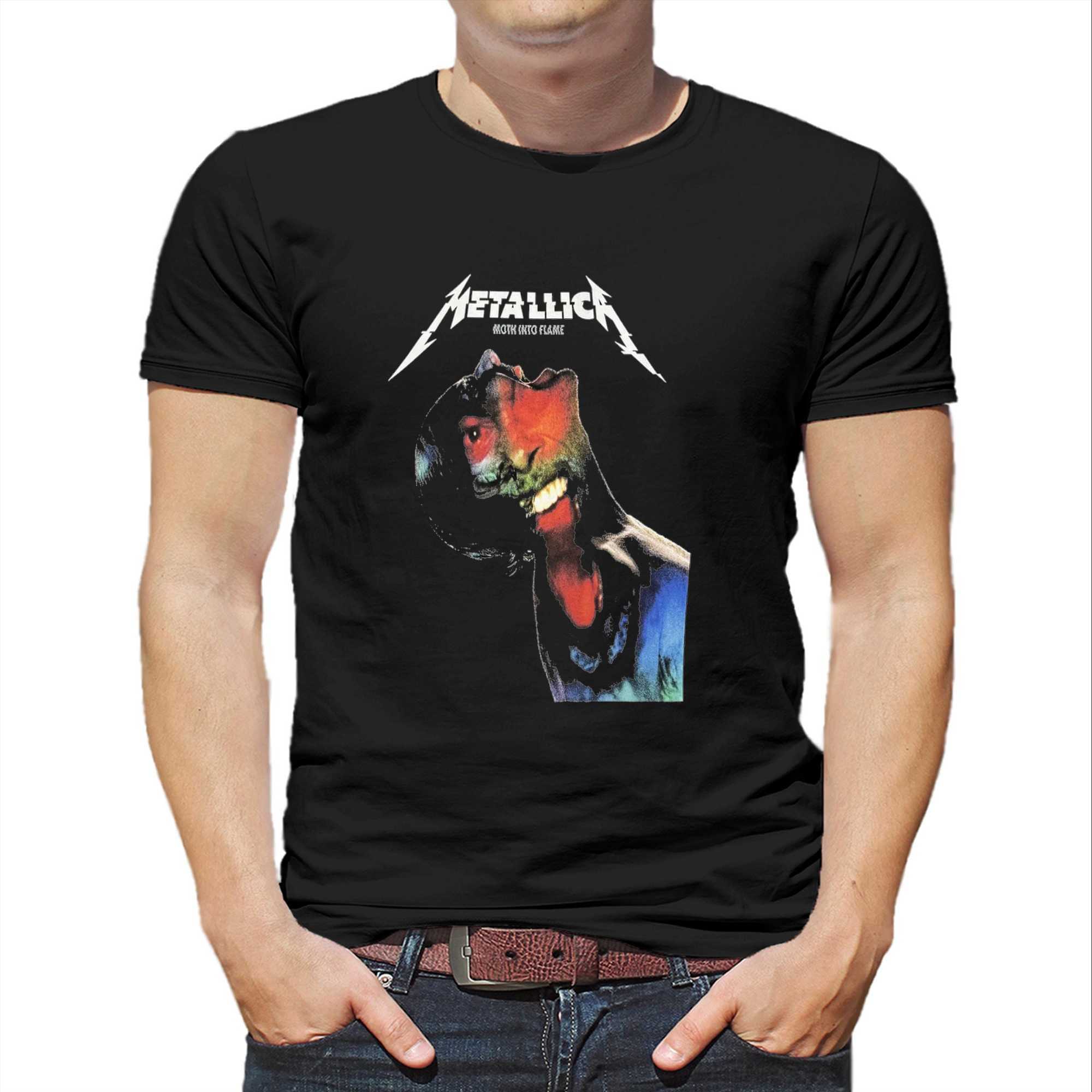 METALLICA Attractive Moth Into Flame Shirt METALLICA Attractive Moth Into Flame Shirt