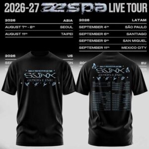 2026-27 Aespa Live Tour Ssvx Line Shirt