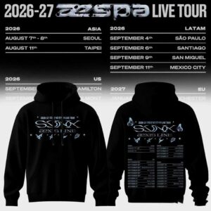 2026-27 Aespa Live Tour Ssvx Line Shirt