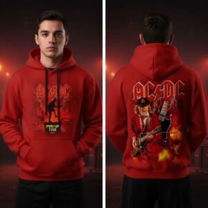 ACDC Tour 2026 Red Hoodie