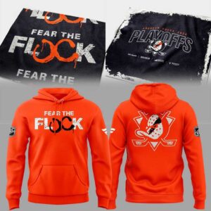 Anaheim Ducks Fear The Flock 2026 Stanley Cup Playoffs Hoodie