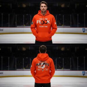 Anaheim Ducks Fear The Flock 2026 Stanley Cup Playoffs Hoodie
