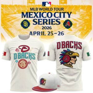 Arizona Diamondbacks MLB Mexico City Series 2026 T-Shirt