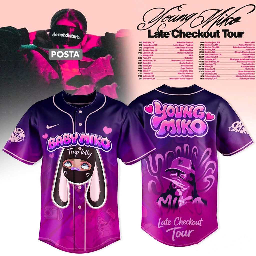 Baby Miko Trap Kitty Late Checkout Tour 2026 Jersey Baby Miko Trap Kitty Late Checkout Tour 2026 Jersey