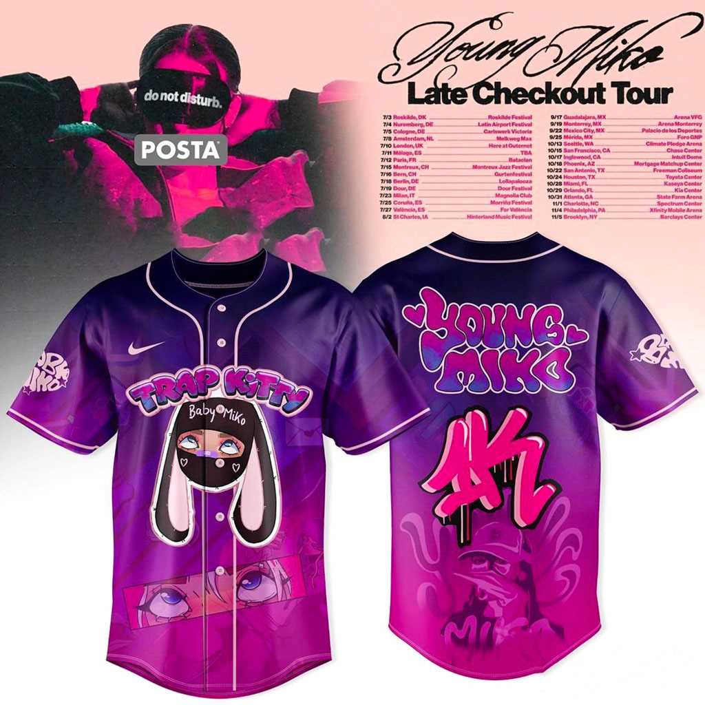 Baby Miko Trap Kitty Late Checkout Tour 2026 Jersey Baby Miko Trap Kitty Late Checkout Tour 2026 Jersey