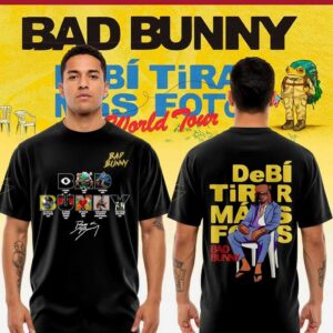 Bad Bunny DeBI TiRAR MaS FOToS World Tour Hoodie Shirt