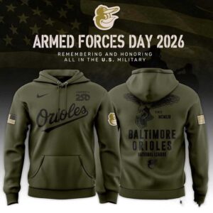 Baltimore Orioles Armed Forces Day 2026 Hoodie