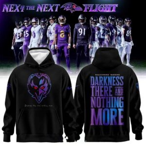 Baltimore Ravens Darkness There And Nothing More 2026 Night Tee Hoodies