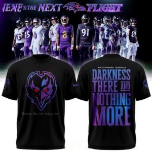 Baltimore Ravens Darkness There And Nothing More 2026 Night Tee Hoodies