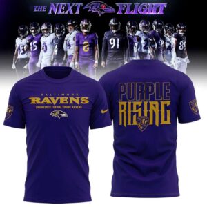Baltimore Ravens Darkness There And Nothing More 2026 The Next Flight Purple Tshirt Edition
