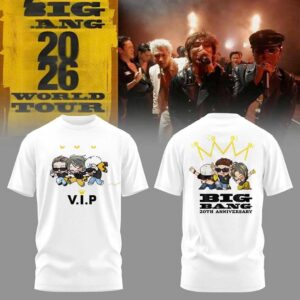 BigBang 20th Anniversary World Tour 2026 Chibi Cute Shirt