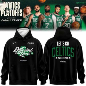 Boston Celtics Different Here Playoffs 2026 Tee Hoodie