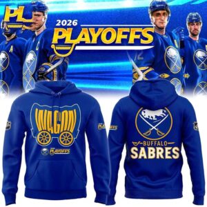 Buffalo Sabres WaGon 2026 Playoffs Celebrating Tee Hoodie