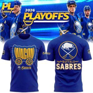 Buffalo Sabres WaGon 2026 Playoffs Celebrating Tee Hoodie