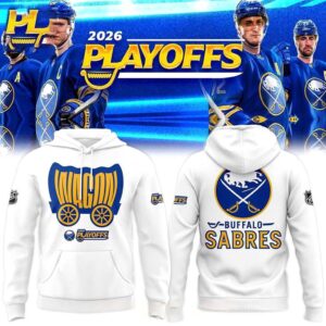 Buffalo Sabres WaGon 2026 Playoffs Celebrating Tee Hoodie