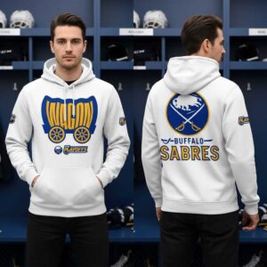 Buffalo Sabres WaGon 2026 Playoffs Celebrating Tee Hoodie