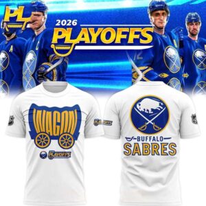 Buffalo Sabres WaGon 2026 Playoffs Celebrating Tee Hoodie