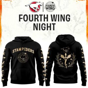 Calgary Stampeders Fourth Wing Night Hoodie