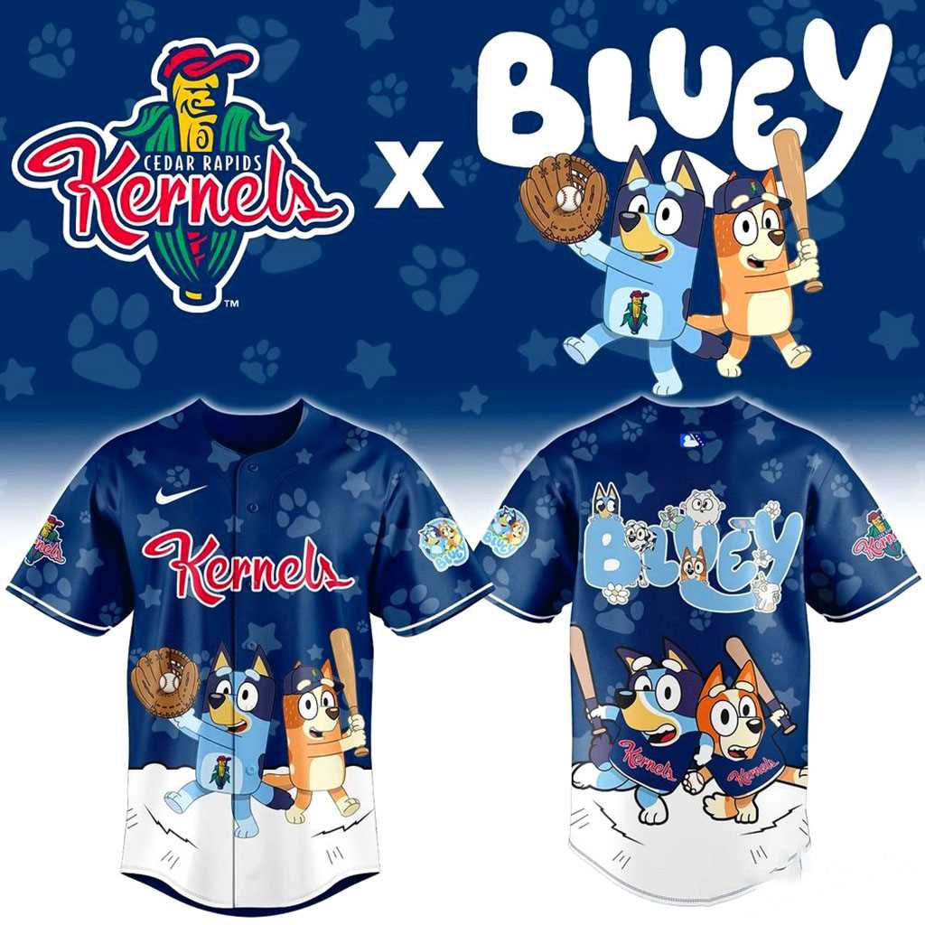 Cedar Rapids Kernels Bluey Night Jersey Cedar Rapids Kernels Bluey Night Jersey