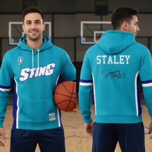 Charlotte Sting Dawn Staley 2001 Teal Swingman Hoodie