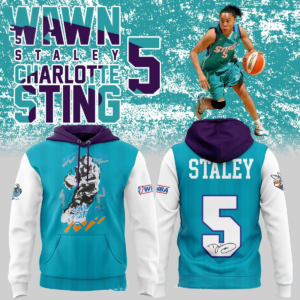 Charlotte Sting Dawn Staley 2026 Forever No 5 Celebrating Tee Hoodie