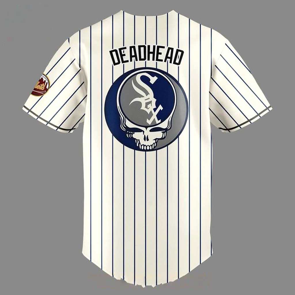 Chicago White Sox Grateful Dead Tribute Night 2026 Striped Baseball Jersey Chicago White Sox Grateful Dead Tribute Night 2026 Striped Baseball Jersey