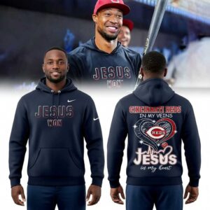 Cincinnati Reds In My Veins Jesus In My Heart 2026 Tee Hoodie